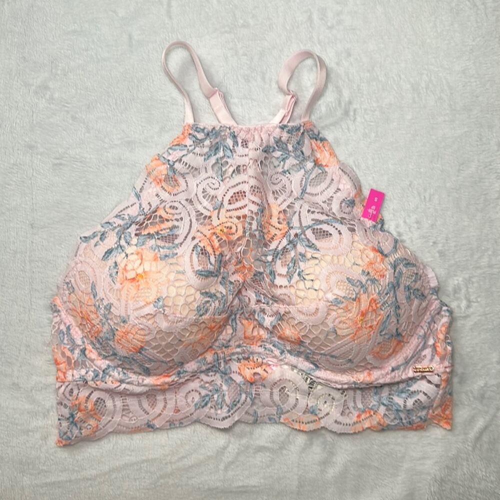 PINK‎ Victoria’s Secret Floral Push Up Women’s Lace Bralette Small